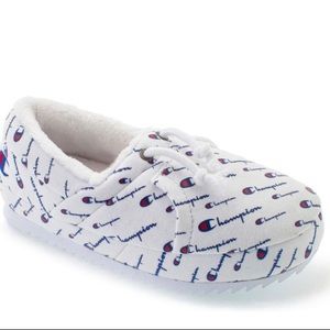 Champion University White Slippers